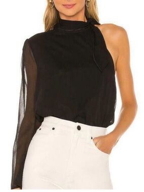 Tularosa Chloe tie neck one shoulder top (small)